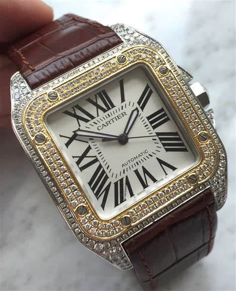 womens cartier santos|cartier santos 100 xl diamond.